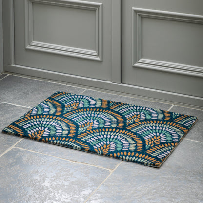 Gallery Direct Ikat Navy Peacock Doormat - image 5