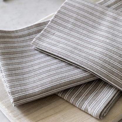Gallery Direct Woven Striped Napkin Grey (4pk) - image 3