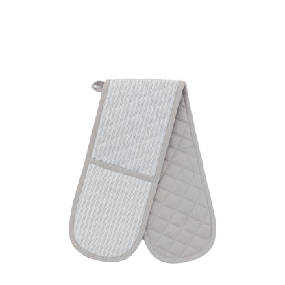 Gallery Direct Woven Striped Double Oven Glove Grey - image 2