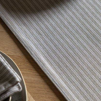 Gallery Direct Woven Striped Table Runner Grey - Large - image 3