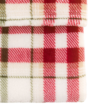 Gallery Direct Heritage Check Rolled Fleece Red - image 6
