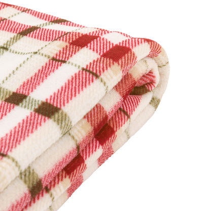 Gallery Direct Heritage Check Rolled Fleece Red - image 7