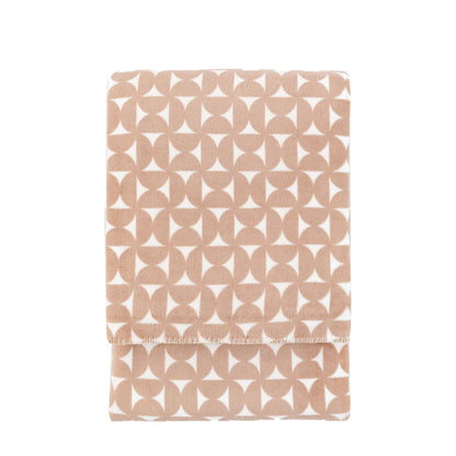 Gallery Direct Modern Geo Flannel Throw Taupe - image 2