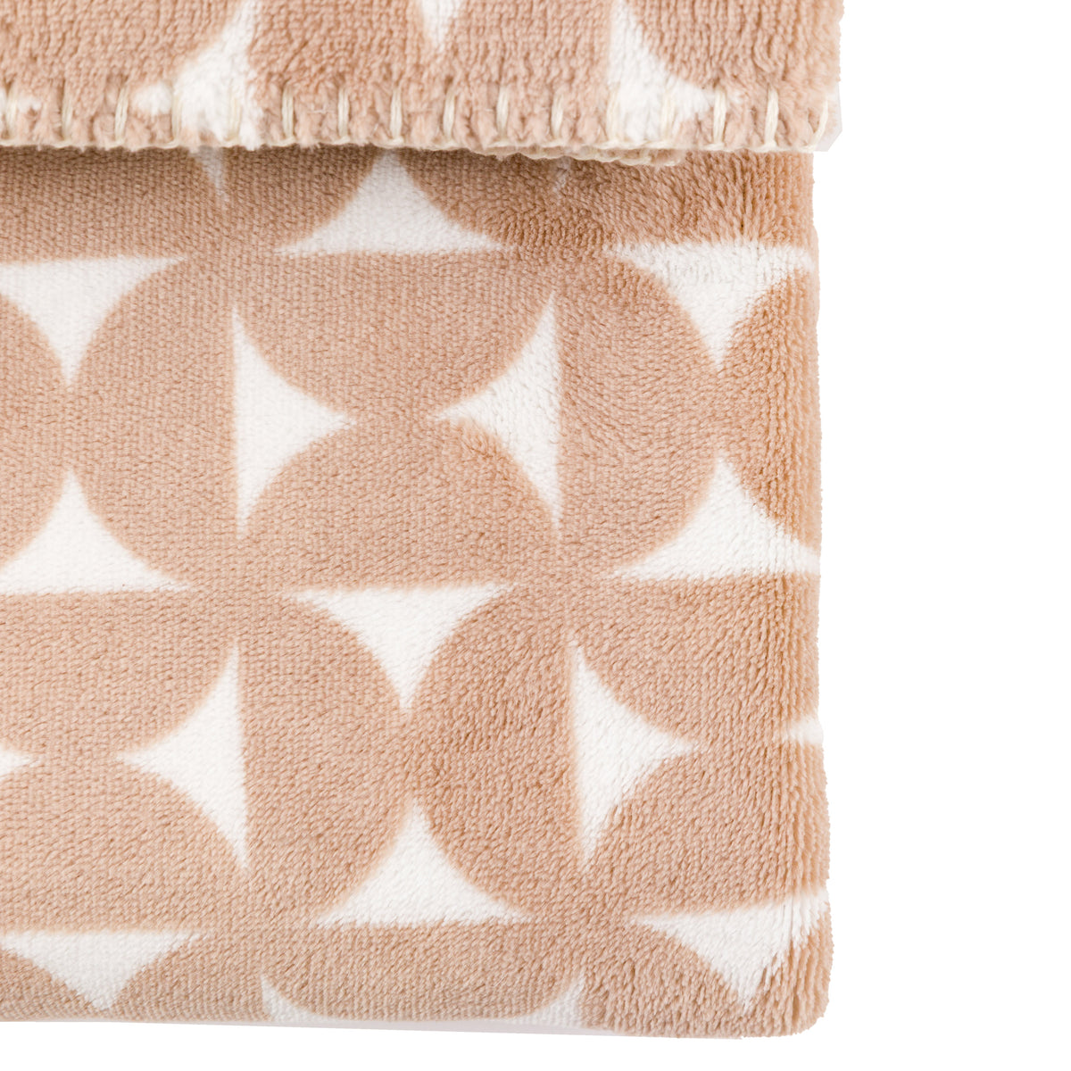 Gallery Direct Modern Geo Flannel Throw Taupe - image 6