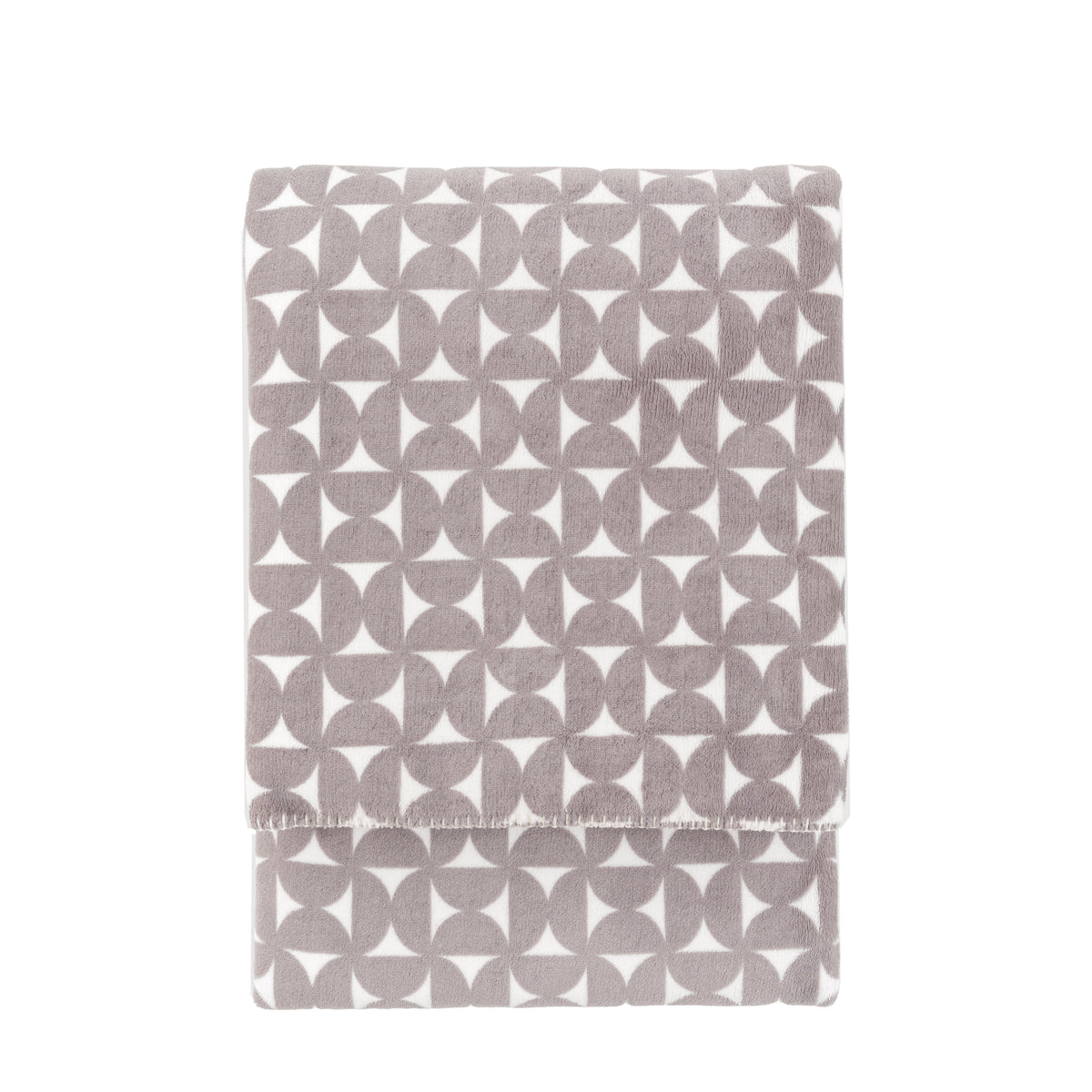 Gallery Direct Modern Geo Flannel Throw Grey - image 2
