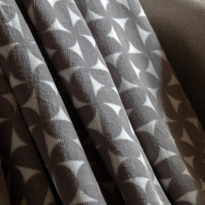 Gallery Direct Modern Geo Flannel Throw Grey - image 4