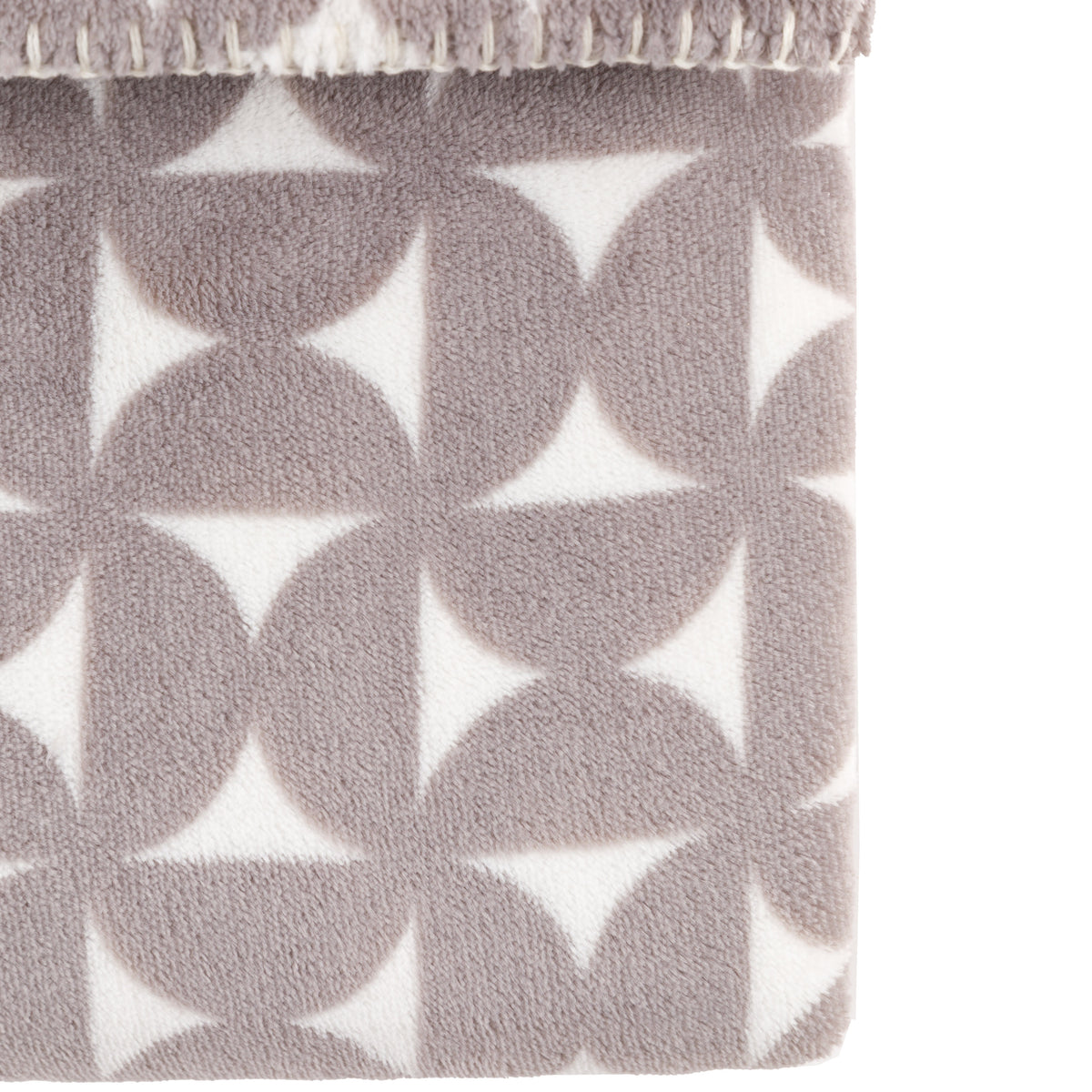Gallery Direct Modern Geo Flannel Throw Grey - image 6