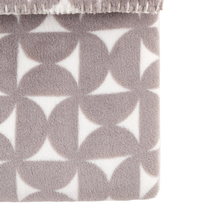 Gallery Direct Modern Geo Flannel Throw Grey - image 6