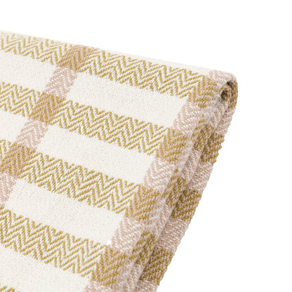 Gallery Direct Arvo Grid Woven Throw Green / Rust - image 3