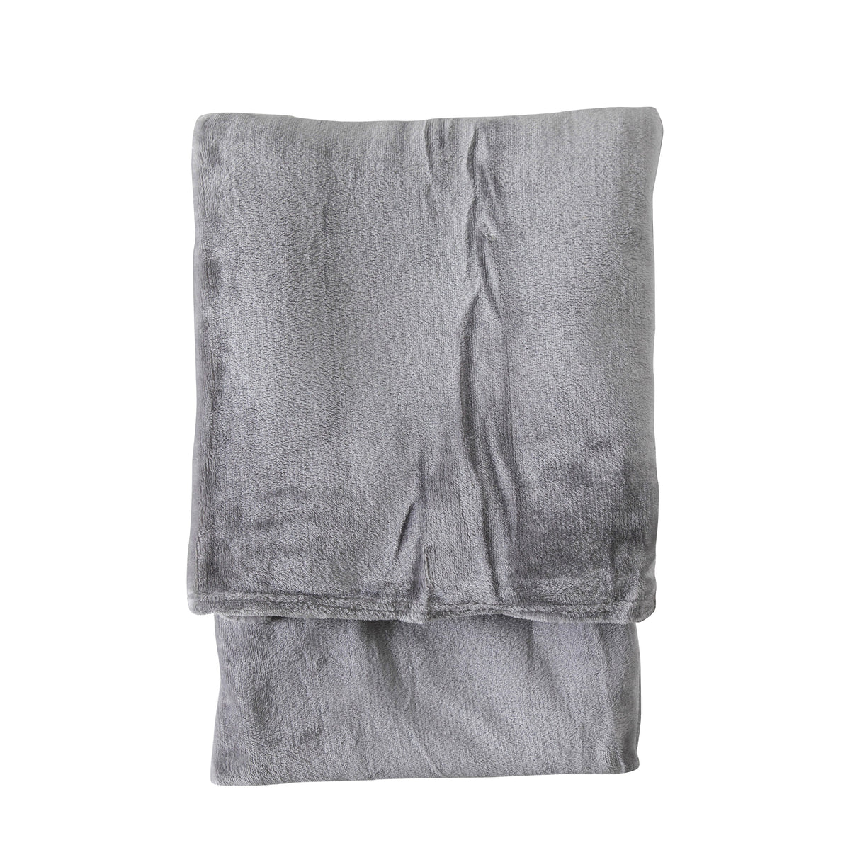 Gallery Direct Rolled Flannel Fleece Silver - image 2