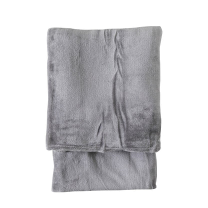 Gallery Direct Rolled Flannel Fleece Silver - image 2