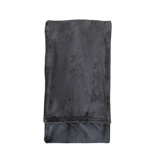 Gallery Direct Rolled Flannel Fleece Charcoal - image 1