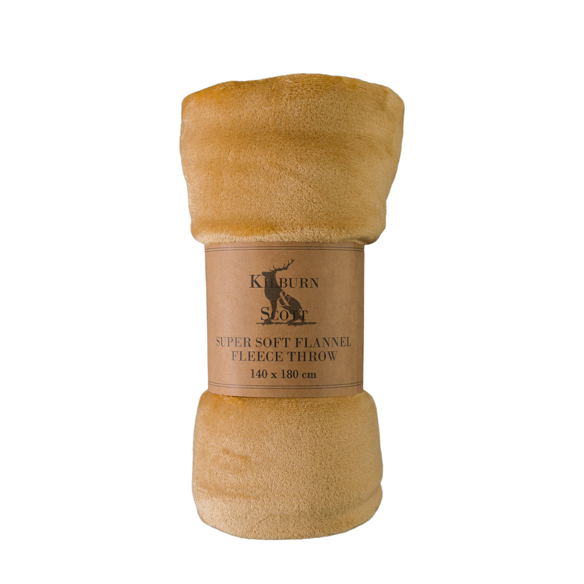 Gallery Direct Rolled Flannel Fleece Camel - image 2