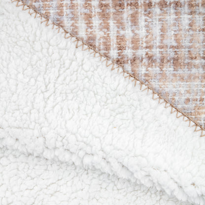 Gallery Direct Woven Natural Faux Mohair Sherpa Throw - image 5