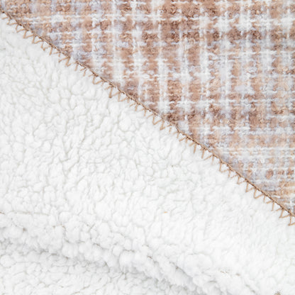 Gallery Direct Woven Natural Faux Mohair Sherpa Throw - image 8