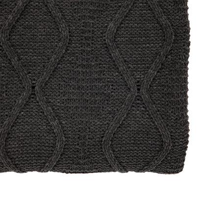 Gallery Direct Chenille Cable Throw Grey - image 6