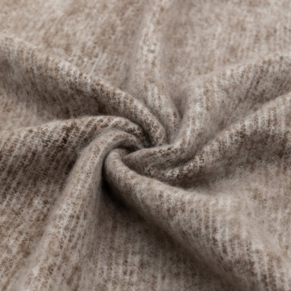 Gallery Direct Faux Mohair Fringe Throw Brown & Nat - image 7