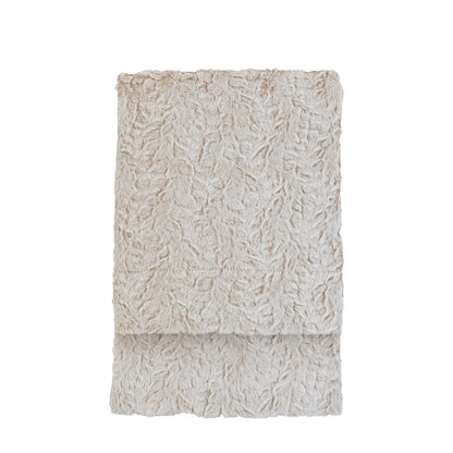 Gallery Direct Hampshire Faux Fur Throw Natural - image 2