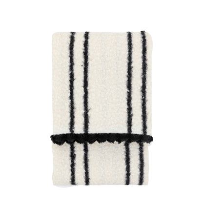 Gallery Direct Ophelia Scalloped Throw Cream & Black - image 2