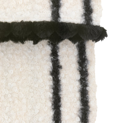 Gallery Direct Ophelia Scalloped Throw Cream & Black - image 5