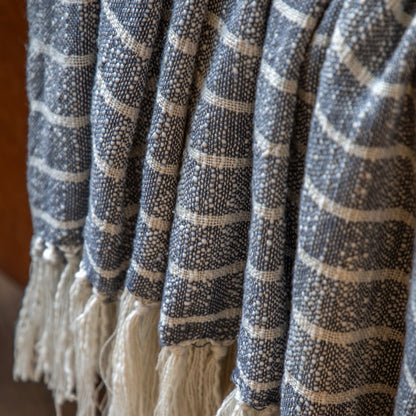 Gallery Direct Melford Stripe Throw Ink - image 3