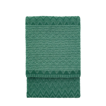 Gallery Direct Nalu Knitted Herringbone Throw Green - image 2