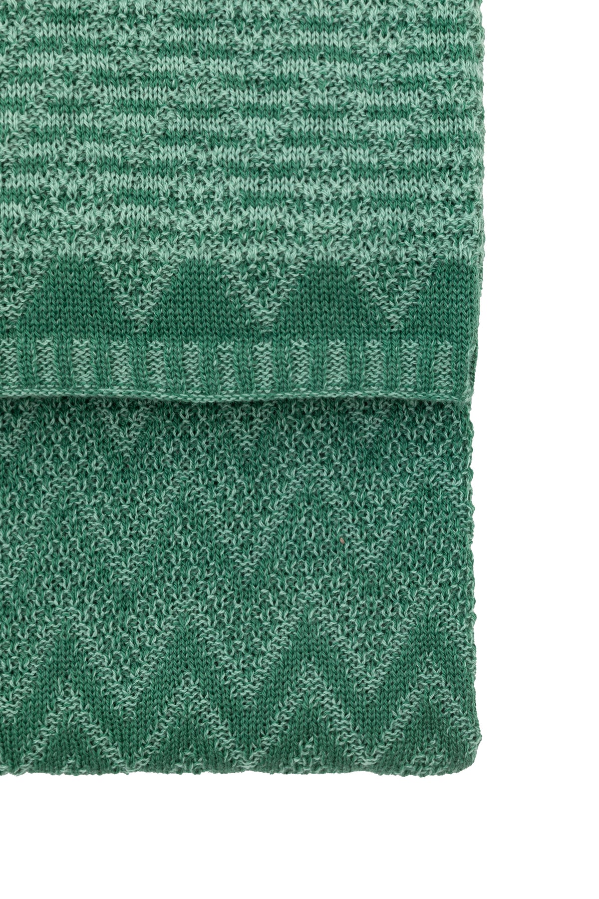Gallery Direct Nalu Knitted Herringbone Throw Green - image 5