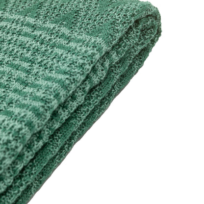 Gallery Direct Nalu Knitted Herringbone Throw Green - image 6
