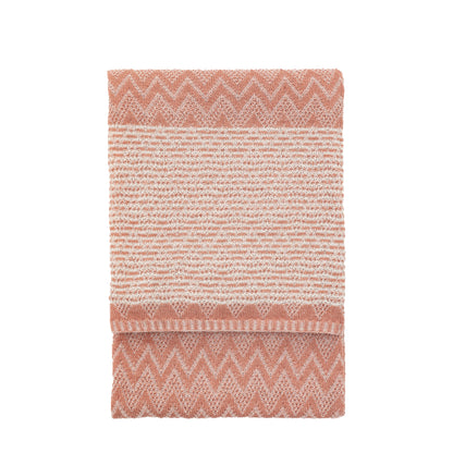 Gallery Direct Nalu Knitted Herringbone Throw Apricot - image 2