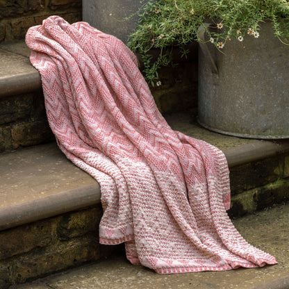 Gallery Direct Nalu Knitted Herringbone Throw Apricot - image 1