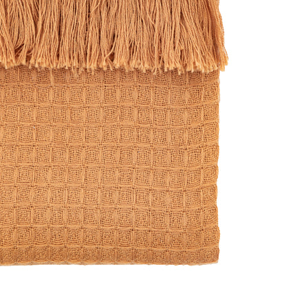 Gallery Direct Stitched Border Waffle Throw Apricot - image 6