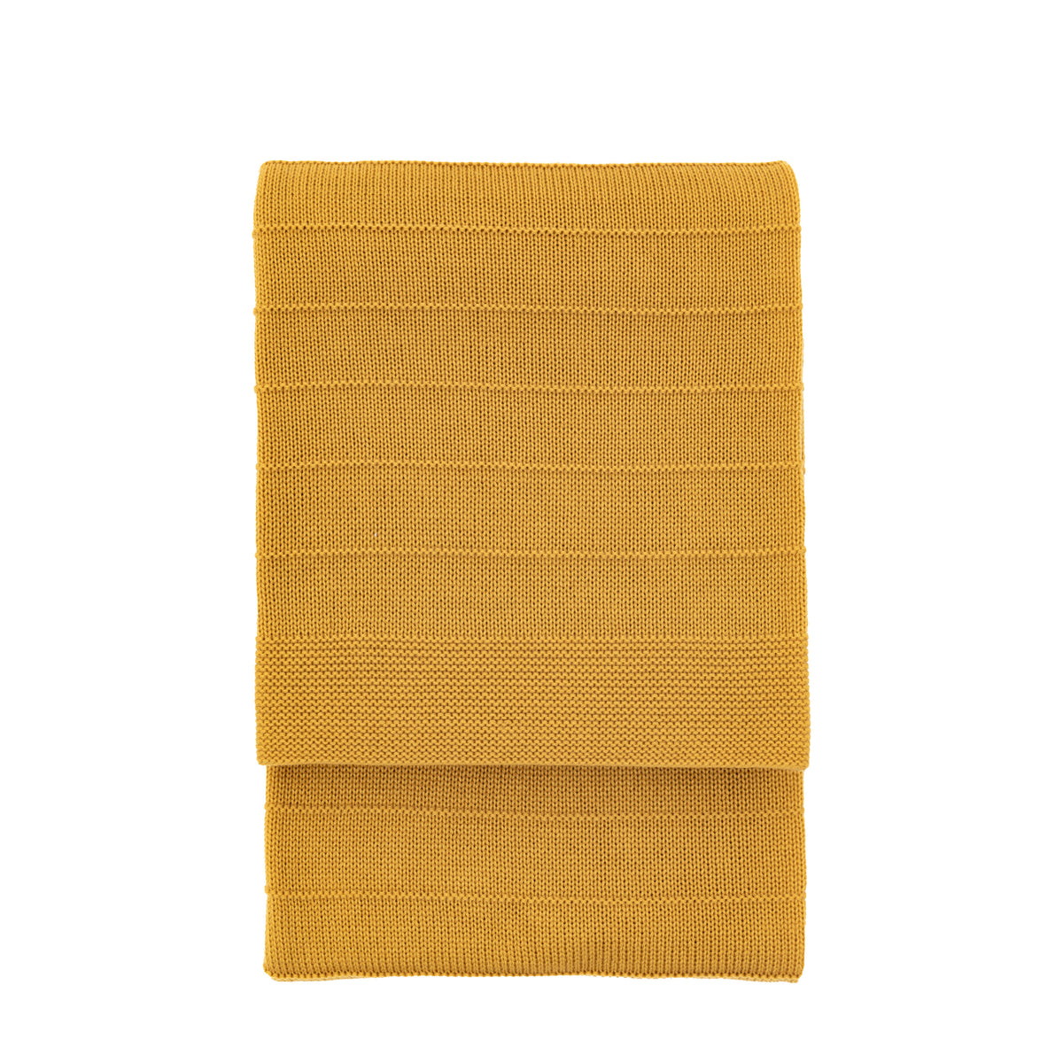 Gallery Direct Florence Knit Throw Mustard - image 2