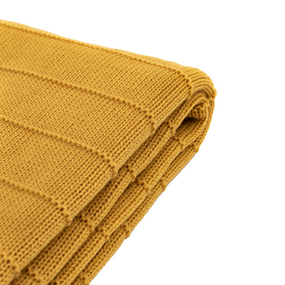 Gallery Direct Florence Knit Throw Mustard - image 5
