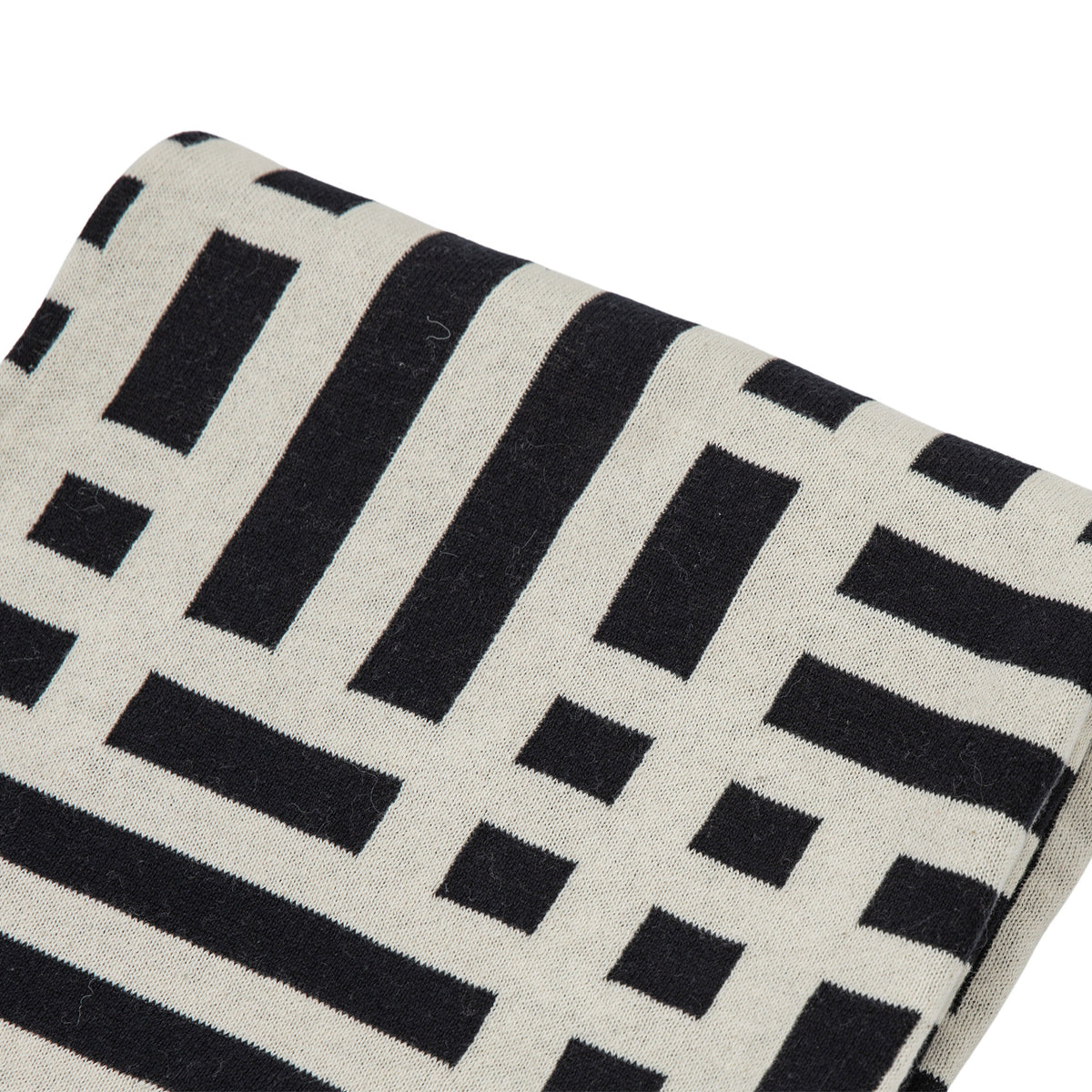 Gallery Direct Merton Knitted Tassel Throw Black - image 7