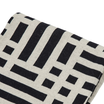 Gallery Direct Merton Knitted Tassel Throw Black - image 7