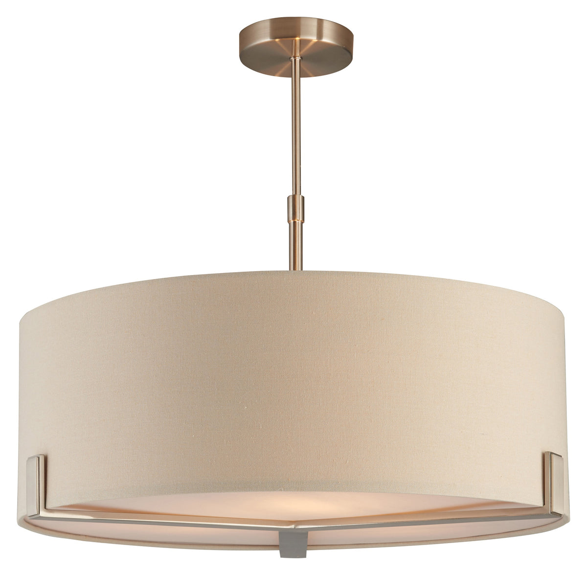 Gallery Direct Hayfield Pendant Light Nickel / Slate, complete product view on a white background