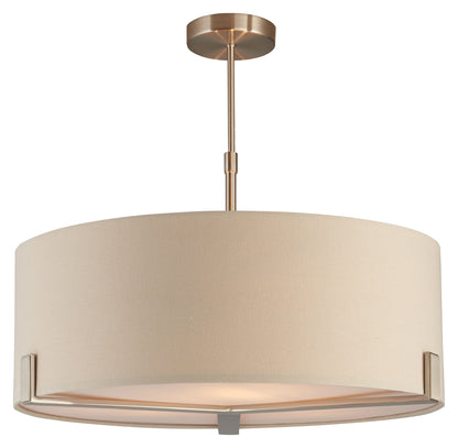 Gallery Direct Hayfield Pendant Light Nickel / Slate, complete product view on a white background