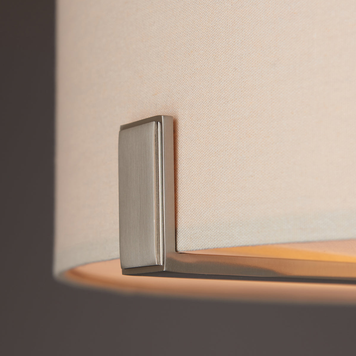 Gallery Direct Hayfield Pendant Light Nickel / Slate, close-up of the finish and design
