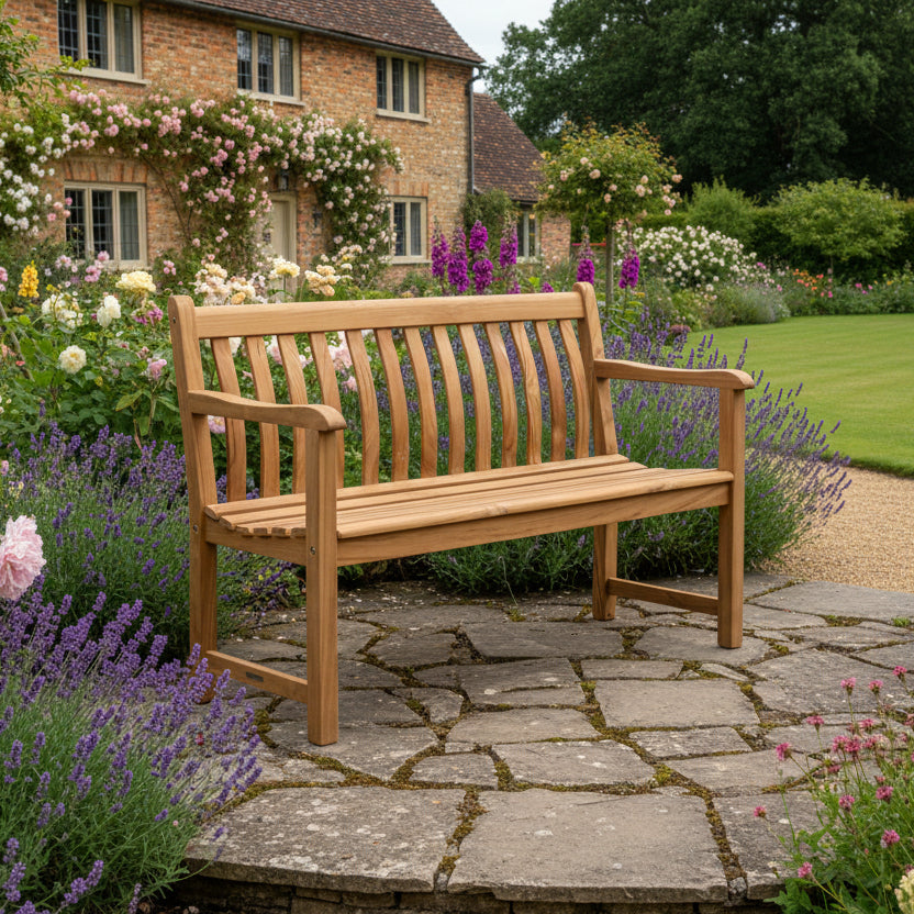 Alexander Rose 4Ft Teak Broadfield Garden Bench
