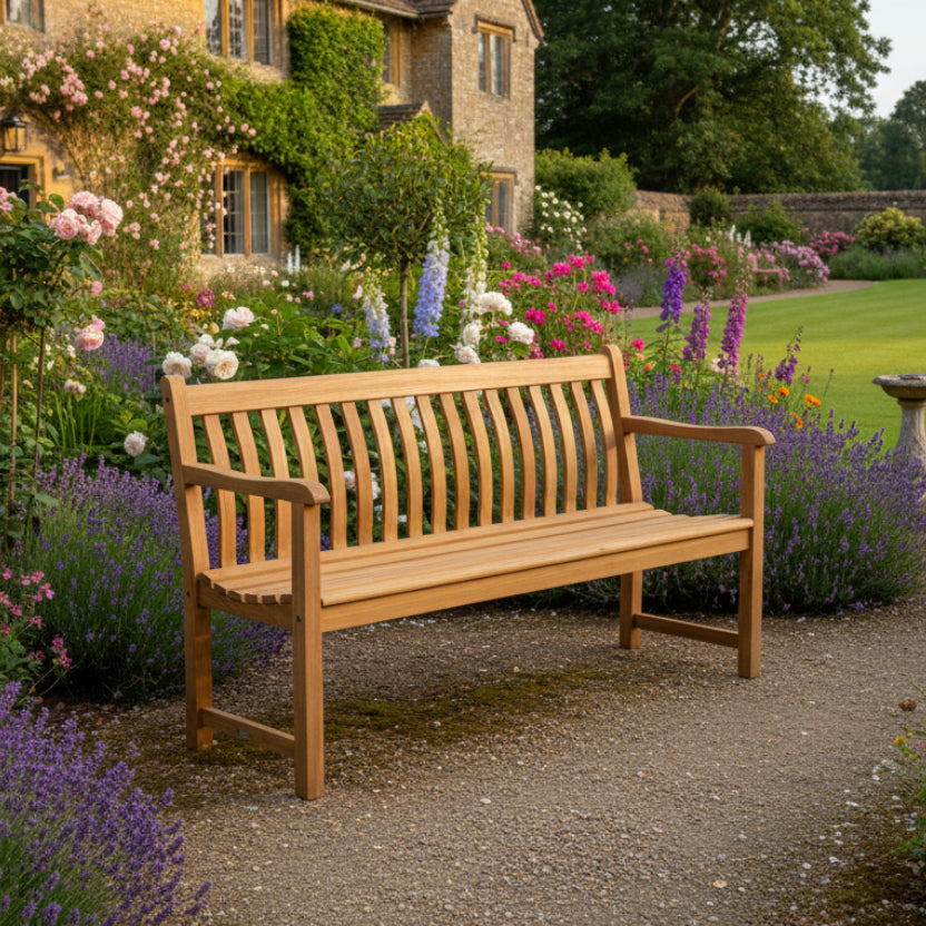 Alexander Rose 5Ft Teak Broadfield Garden Bench