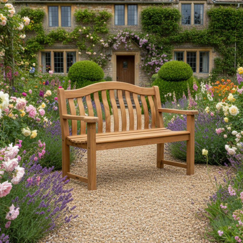 Alexander Rose 4Ft Teak Turnberry Garden Bench