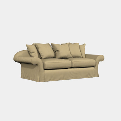 Original product cutout: Tetrad Alicia Grand Sofa in Jacobean Flower Champagne Fabric.