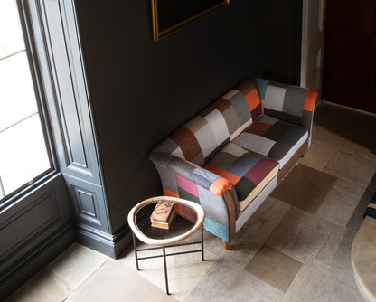 Vintage Sofa Company Granby is a plain-back patchwork two seater that brings colour and texture into the room without losing the comfort and familiarity of a classic sofa. 