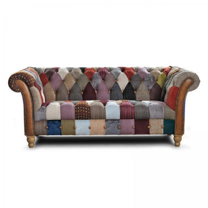 Vintage Sofa Company Harlequin Patchwork 3 Seater Sofa original supplier photograph