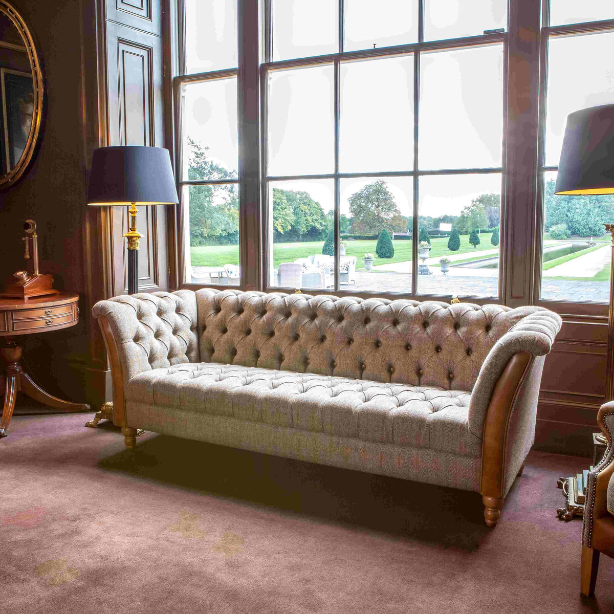 Vintage Sofa Company Milford 3 Seater Sofa complete product in a room setting