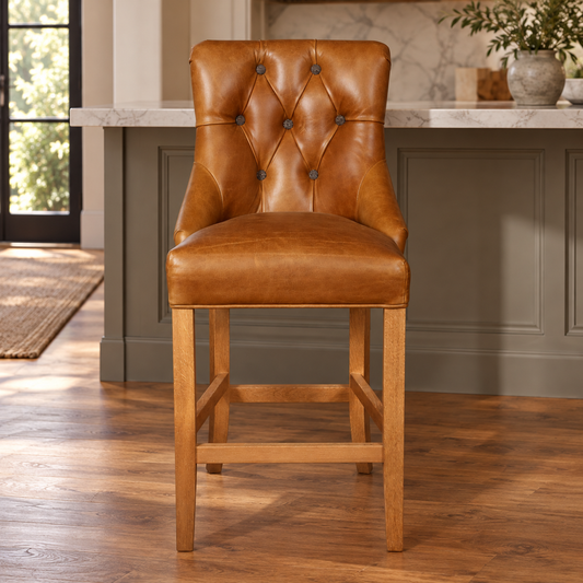 Vintage Sofa Company Sienna Barstool showing the complete product in a room setting