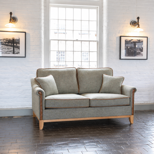 Vintage Sofa Company Whinfell 3 Seater Sofa - Lowland Thistle shown complete in a square lifestyle room photograph