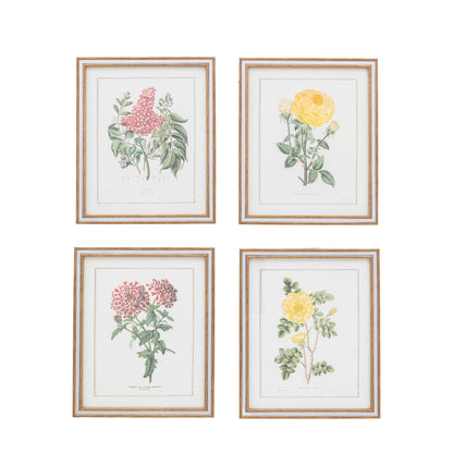 Gallery Direct Floral Quartet Framed Art Set of 4 - image 1