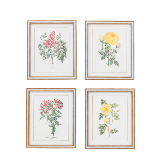 Gallery Direct Floral Quartet Framed Art Set of 4 - image 1