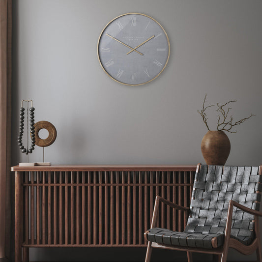 Gallery Direct Nordic Wall Clock Cement - image 1